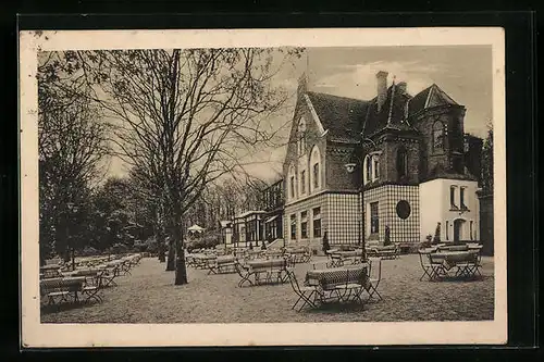 AK Hildesheim, Restaurant und Pension Berghölzchen mit Gastgarten