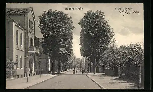 AK Elze i. Hann., Partie in der Bahnhofstrasse