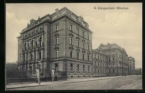 AK München, Ansicht der K. Kriegsschule