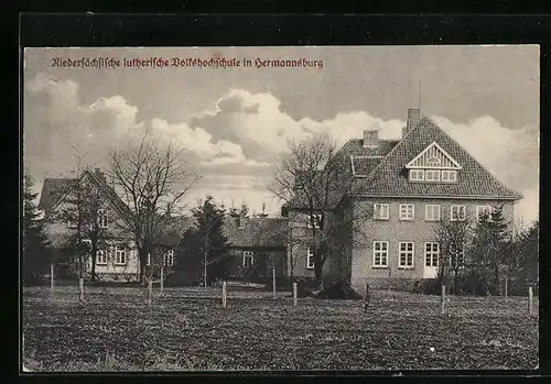 AK Hermannsburg, Ansicht der niedersächs. lutherischen Volkshochschule