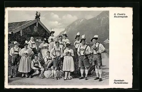 AK Garmisch-Partenkirchen, N. Eisele`s Bauernspiele