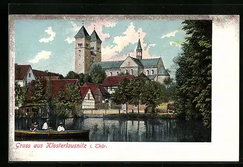 AK Klosterlausnitz i. Thür., Partie an der Kirche