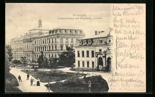 AK Erlangen, Collegienhaus und Minerol. Institut