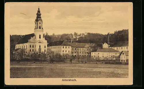 AK Aldersbach, Partie an der Kirche