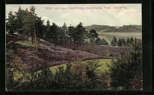 AK Jesteburg, Blick nach dem Waldfrieden, Kleckerwald