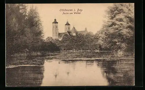 AK Ottobeuren i. Bay., Partie am Weiher