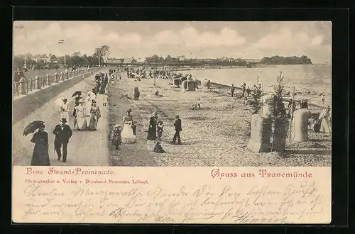 AK Travemünde, Neue Strand-Promenade