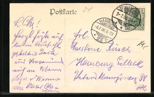 AK Travemünde, Strandpartie mit Besuchern