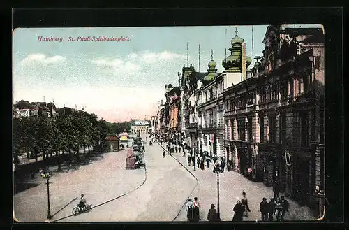 AK Hamburg-St. Pauli, Spielbudenplatz