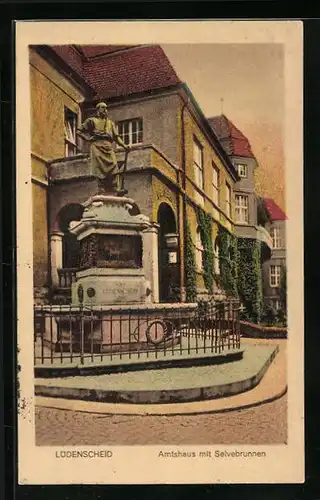 AK Lüdenscheid, Amtshaus mit Selvebrunnen