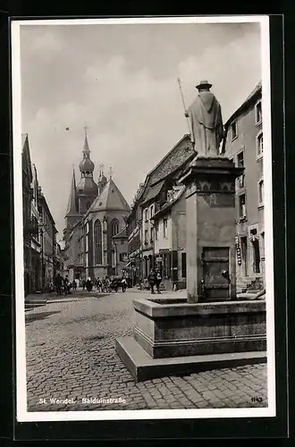 AK St. Wendel, Partie auf der Balduinstrasse