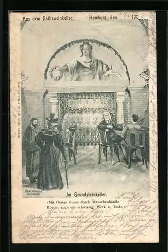 AK Hamburg, Grundsteinkeller im Rathsweinkeller
