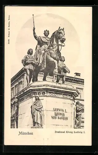 AK München, Denkmal König Ludwig I.