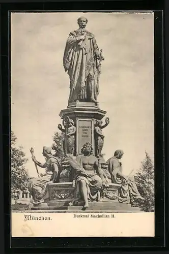 AK München, Denkmal Maximilian II.