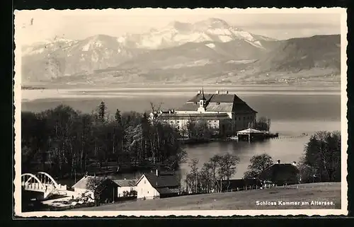 AK Kammer am Attersee, Blick zum Schloss