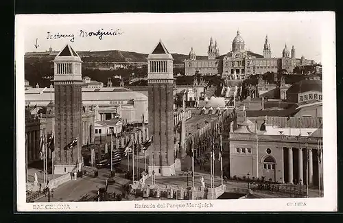 AK Barcelona, Entrada del Parque Montjuich