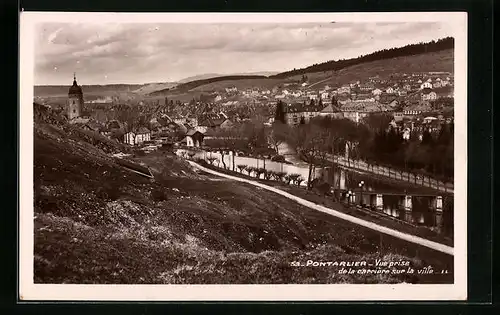 AK Pontarlier, Vue prise de la carrière sur la ville