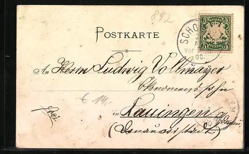 AK Schongau, Teilansicht, Marienplatz, Ortspartie