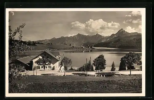 AK Weissensee bei Füssen, Hotel Seespitz