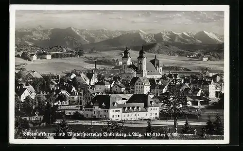 AK Lindenberg i. Allg, Teilansicht mit Kirche