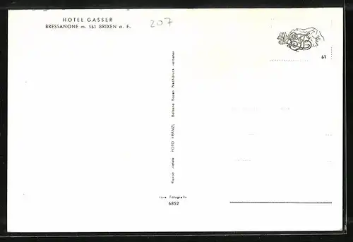 AK Brixen, Hotel Gasser