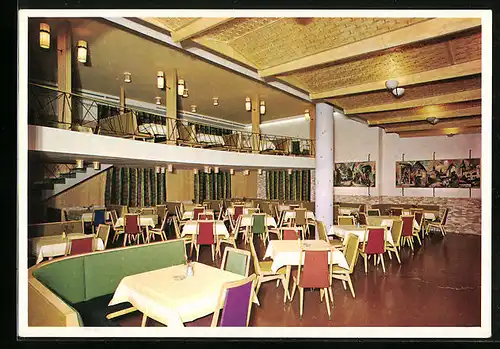 AK Brixen, Hotel Goldenes Kreuz, Innenansicht