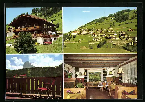 AK St. Christina /Gröden, Pension Gröden, Innenansicht, Balkon