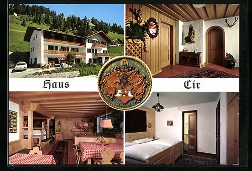 AK St. Christina /Gröden, Pension Haus Cir, Innenansichten