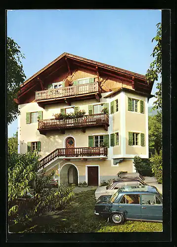 AK Schenna bei Meran, Gasthaus Hilburgerhof, St. Georgenstrasse 4