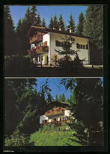 AK Seis /Bozen, Pension Jägerhaus, Mehrfachansicht