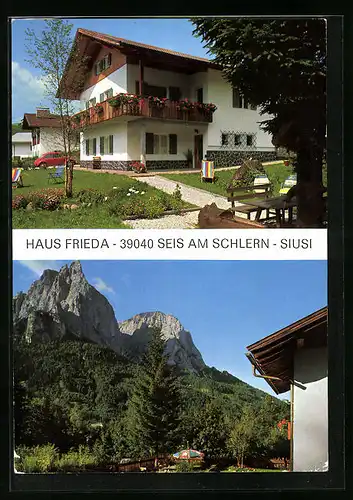 AK Seis am Schlern, Pension Haus Frieda, Garten