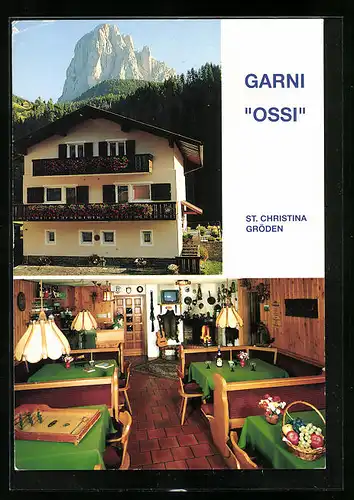 AK St. Christina /Gröden, Pension Garni Ossi, Innenansicht