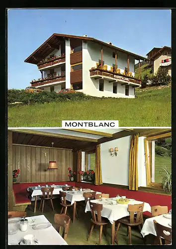 AK S. Cristina /Gröden, Pension Garni Mont Blanc, Innenansicht