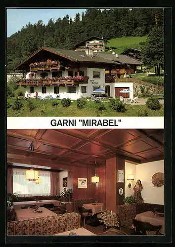 AK S. Cristina /Grödental, Pension Garni Mirabel, Innenansicht