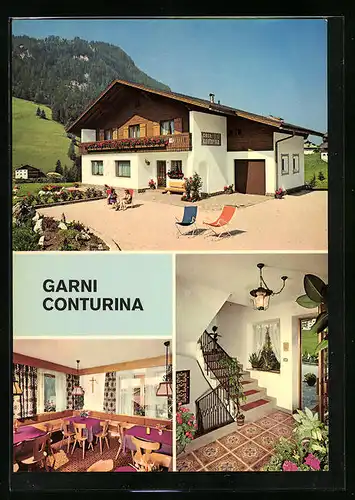 AK S. Cristina BZ /Grödental, Pension Conturina, Innenansicht