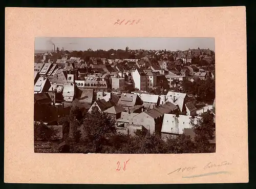 Fotografie Brück & Sohn Meissen, Ansicht Mittweida i. Sa., Blick von der Obergasse auf die Stadt
