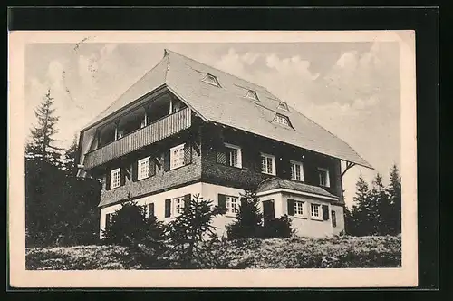 AK Feldberg /Bad Schwarzwald, Gauheim Feldberg des T. V. Die Naturfreunde Gau Baden E. V.