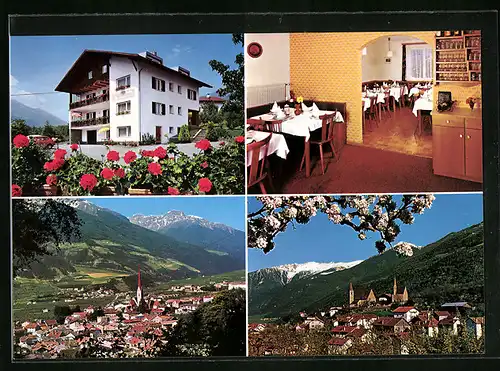 AK Göflan /Vinschgau, Pension Alpenrose, Innenansicht, Teilansicht