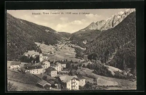 AK Nova Levante, Panorama verso il Latemar, Dolomiti