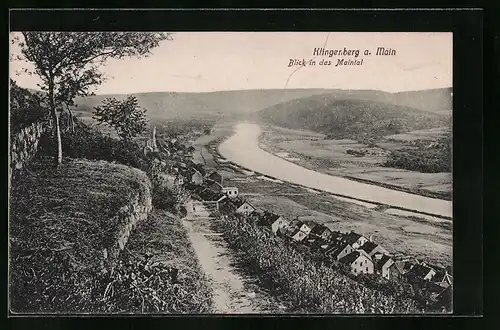 AK Klingenberg a. Main, Blick in das Maintal