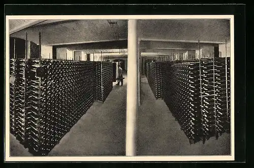 AK Freyburg a. U., Sektkellerei Klotz u. Foerster, Lagerkeller