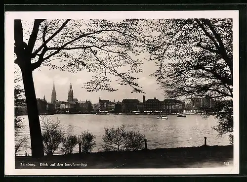 AK Hamburg-Neustadt, Blick zum Jungfernstieg