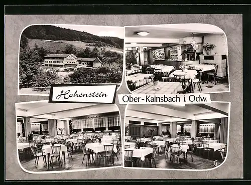 AK Ober-Kainsbach i. Odw., Gasthaus und Pension Zum Hohenstein