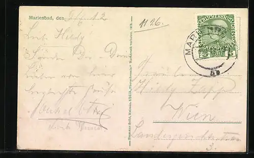 AK Marienbad, Café Egerländer