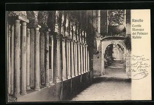 AK Ravello, Cortile Moresco del Palazzo Rufolo
