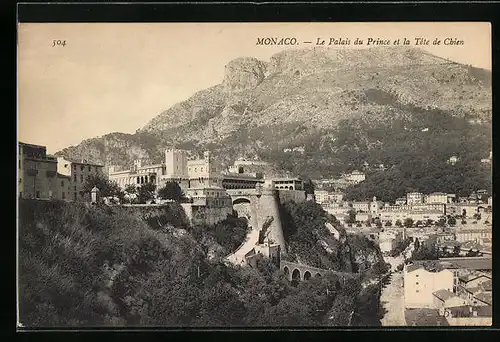 AK Monaco, Le Palais du Prince et la Tete de Chien