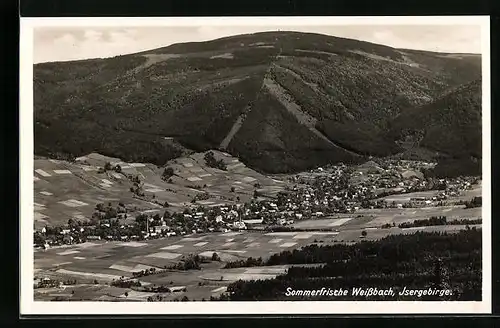 AK Weissbach, Gesamtansicht mit Isergebirge