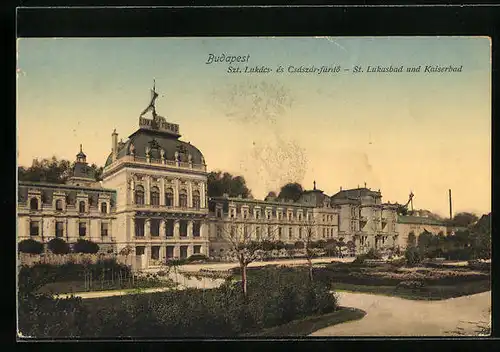 AK Budapest, St. Lukasbad und Kaiserbad