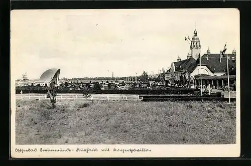 AK Swinemünde, Kurhaus und Konzertpavillon