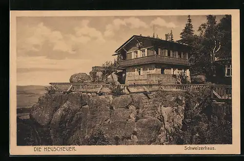 AK Karlsberg /Heuscheuer, Gasthaus Schweizerhaus